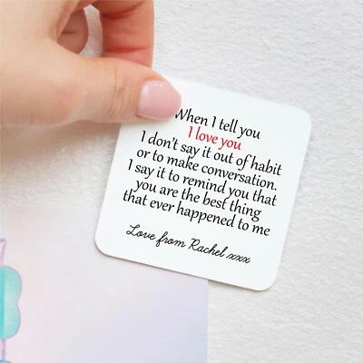 DRIFTING DUCKS Personalised Metal Fridge Magnet, When I Tell You I Love You Christmas Gift