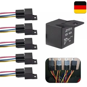 5x KFZ Relais Öffner Schließer Auto Umschaltrelais Wechselrelais 12V 40A Sockel - Bild 1 von 10
