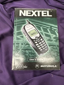Nextel I550 Plus Motorola Guide de l'utilisateur manuel du propriétaire 6/01 - Photo 1 sur 2