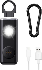 Personal Alarm Keychain for Women Safety - Loud 130 Db Siren with Strobe Light a - Picture 1 of 8