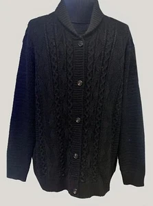 Mens Cardigan Sweater Jacket Coat Outwear Knit Casual Long Sleeve Winter Big 3XL - Picture 1 of 6