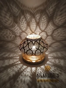 Lámpara de mesa - Lámpara de mesa marroquí - Lámparas de mesa para decoración del hogar - Lámparas pantalla - Imagen 1 de 5