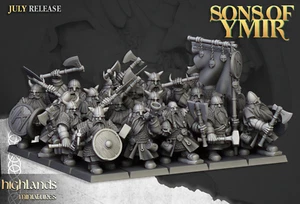 Highland Miniatures 10er Set Zwergkrieger Einheit für Warhammer/AOS - Bild 1 von 5