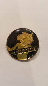 Missing Persons Vintage Enamel Hat Pin - Picture 1 of 4