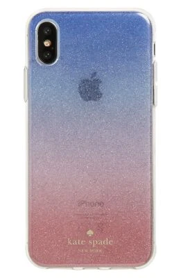 Kate Spade New York 256617 Ombré Sunset Glitter Clear Multi iPhone X/XS Case - Image 1 of 2