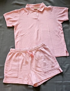 LL Bean Damen Radiant Magenta Komfort Stretch 100 % Baumwolle Short Set Größe Large - Bild 1 von 11