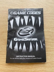 Game Shark Códigos de Juego Manual de Instrucciones GameBoy Advance SP Consola De Colección Antigua - Imagen 1 de 2