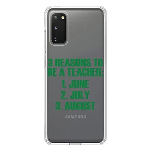 Funda Transparente para Galaxy S (Elige Modelo) Razones para Ser Profesor Junio Julio Agosto - Imagen 1 de 12