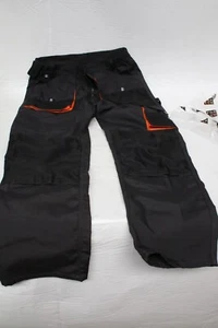Pantalone da lavoro nero con tasche imbottite per ginocchia, 260 g/m² 48 - Foto 1 di 10