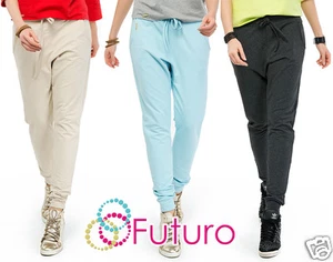 UK Casual Pants With Pockets Joggers Trousers Tracksuit Bottoms Size 8-12 FA410 - Picture 1 of 2