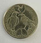 2018 Isle Of Man 1 Coin Raven And Falcon One Pound Iom Scarce   Free Postage