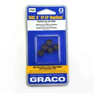 Graco17P501 RAC x FF LP ONESEAL Joints pour buse base aqueuse pack de 5 x pieces - Photo 1/1