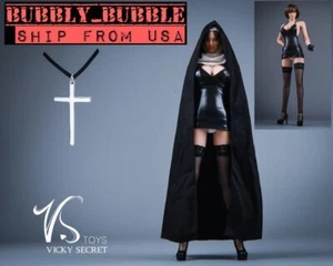 1/6 Leather Dress Cape Cloak Shoes Set For 12" PHICEN Hot Toys Figure ☆USA☆ - Picture 1 of 6