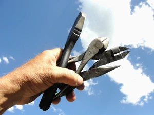 UTICA 1950-8 Linesman Pliers +KRAEUTER #1821 + CHANNELLOCK #337 +Needle Nose VG - Picture 1 of 11