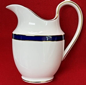 Jarra Spode Consul Cobalto 6" 18 oz Bone China Inglaterra Blanco Azul 22 kt Oro - Imagen 1 de 11