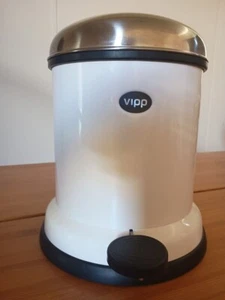 Vipp Pedal Bathroom Bin 4L White RRP $590. Scandi Design - Picture 1 of 13