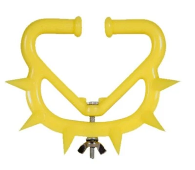 ZIKIMED XL Calf Weaner Plastic Yellow Color 4 x 3.5" or 95 mm x 80 mm
