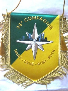 FANION (CANNETILLE)  DES SAPEURS POMPIERS DE PARIS BSPP LA 28° COMPAGNIE - Picture 1 of 2