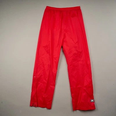 Pantalones Helly Hansen Para Hombres Grandes Lluvia Impermeables Embalables Senderismo Tobillo Cremallera Rojo Foto 1 de 4