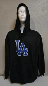 Sudadera negra con capucha Los Angeles LA talla 2XL mezcla de algodón - Imagen 1 de 11