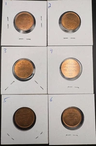 Lot of 6x 1927 Palestine 1 Mil UNC - Picture 1 of 15