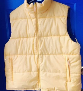 Athletic Work Men's Large 42/44 Dark Blue And Yellow Reversible Puffer Vest.... - Picture 1 of 17