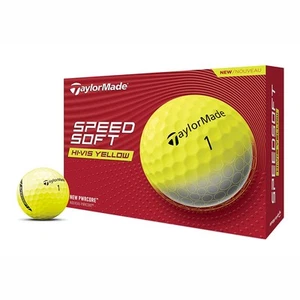 TaylorMade 2024 SpeedSoft Yellow Golf Balls (1 Dozen) - Picture 1 of 2