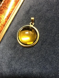Lalique Cabochon Anhänger Kopf Kristall eleganter Schmuck Art Deco Stil D984 - Bild 1 von 9
