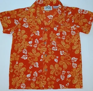 Tad Little Boys orangefarbenes Hawaiihemd Größe 3T - Bild 1 von 3