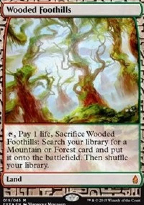 Wooded Foothills -Foil Near Mint MTG Zendikar Expeditions - Image 1 of 1