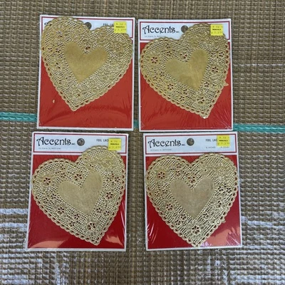 "Carretillas de corazón de lámina de oro 32 detalles 6""" Foto 1 de 4