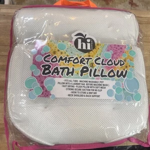 New HI Peach Layne Comfort Cloud Bath Pillow in bag, fits all tubs NEW - Picture 1 of 2