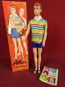 Vintage 60s Allan Doll Mattel Made In Japan Original Box Stock #1000 - Picture 1 of 10