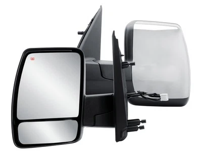 Left Side Door Mirror Power Heat Chrome Cover for 12-21 Nissan NV1500 2500 3500 - Image 1 of 4