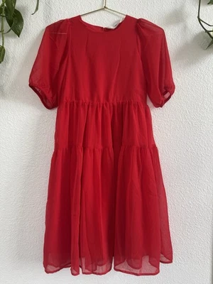 H&M Girl Dress Size 8-9Y Red - Image 1 of 4