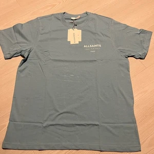 AllSaints Underground London T Shirt Men's 2XL Blue Short Sleeve Oversized Fit - Picture 1 of 14