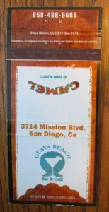 TIKI BAR MATCHBOOK COVER: GUAVA BEACH BAR & GRILL SAN DIEGO, CALIFORNIA -E24 - Picture 1 of 2