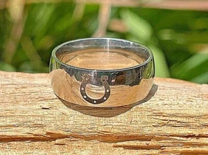 Indianapolis Colts NFL Teams Stainless-Steel Band Rings - Sizes 8.5, 8.75 - Picture 1 of 3