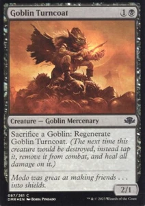 GOBLIN TURNCOAT 087/261 FOIL DOMINARIA REMASTERED MTG MAGIC NM - Picture 1 of 1