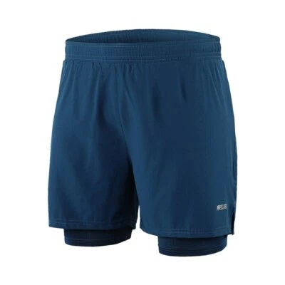 Men's 2-in-1 Shorts Running Cycling Sports Shorts Breathable Quick Dry Shorts - Image 1 of 4