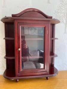 Vintage Mahogany Wall Mounted or Table Top Display Cabinet wat not - Picture 1 of 10