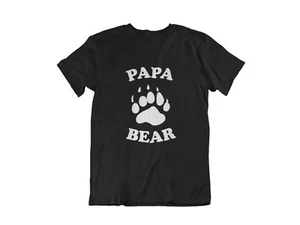 Papa Bear T Shirt Family Shirts Daddy Gift for Him Daughter Dad Fathers Day Gift - Picture 1 of 14