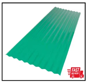 26 In. X 6 Ft. Corrugated PVC Roof Panel in Green - Picture 1 of 2