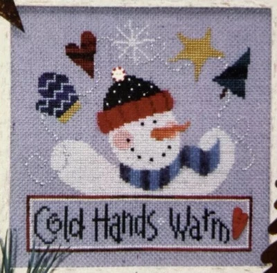 COLD HANDS WARM HEART #064 Cross Stitch Pattern/Chart by Lizzie Kate - Image 1 of 3