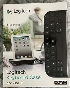 Logitech Keyboard Case for iPad Air 2 - Black And Silver -New