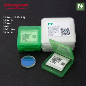 Protezione Laser Finestre Obiettivo Originale 27.9x4.1 24.9x1.5 37x7 per Raytools Head - Foto 1 di 6