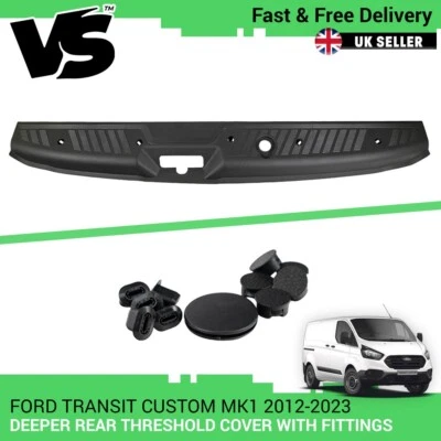 FOR FORD TRANSIT CUSTOM MK1 2012 - 2023 DEEPER REAR THRESHOLD STEP WITH FIXINGS - Image 1 of 4