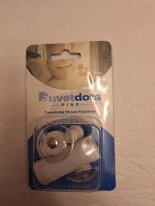Duvetdots Comfoter Duvet Pins Set Of 4 Blanket Holders Fasteners Bedding Clips - Picture 1 of 4