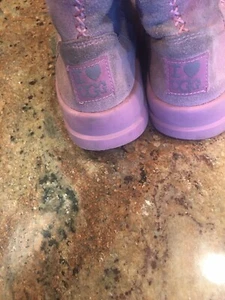 UGG Australia I Love Heart UGG Knotty Suede Snow Boots size 5 pink - Picture 1 of 7