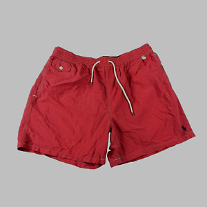 Ralph Lauren Polo Swim Trunks Mens 2XL Red Bathing Suit Pony Board Shorts
